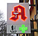 Neonausleger / Kreuz